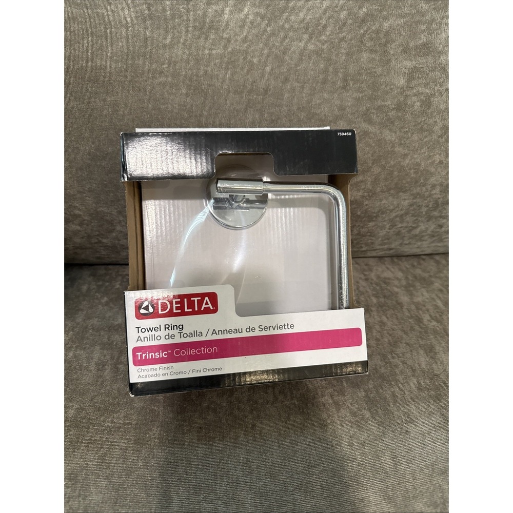 Delta 759460 Trinsic Wall Mounted Towel Ring - Chrome